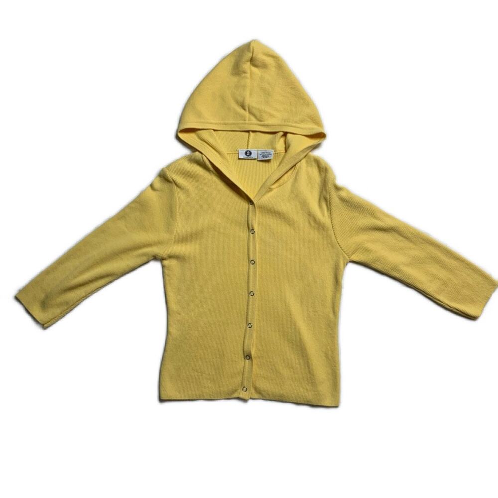 Y2K Yellow Honeycore Athleisure Ribbed Hoodie Cardigan Sweater